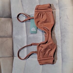 WILD FABLE WOMEN'S BROWN BIKINI TOP. SMALL/ NWT
